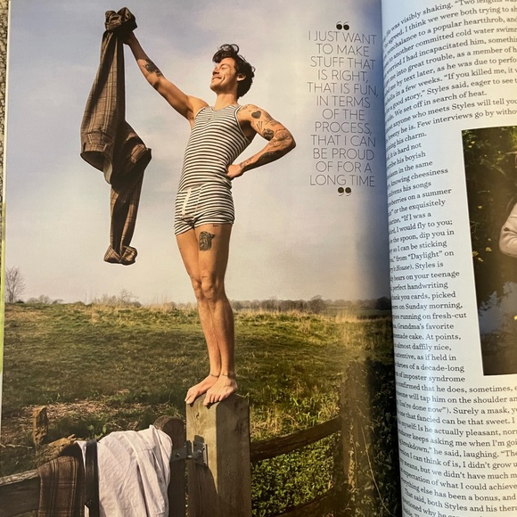 Harry Styles Better Homes & Gardens June 2022 Issue - Picture 3 of 4